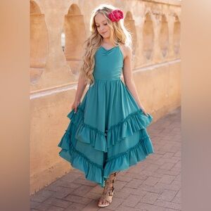 Jenny dress in bright teal